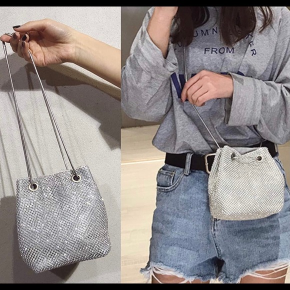 Bling Rhinestone Bucket Bag - Picture 3 of 6